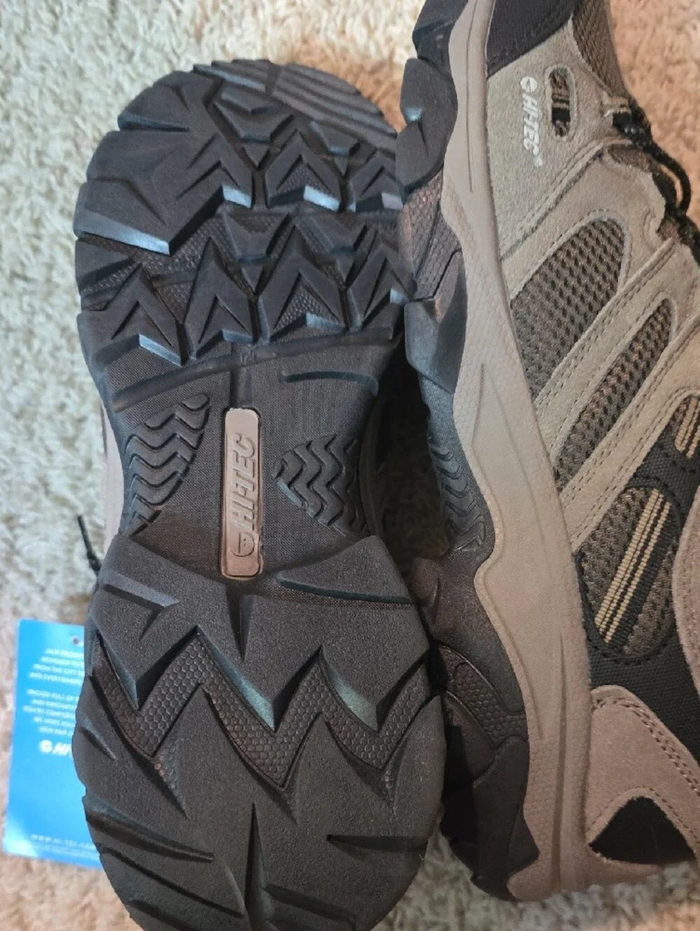 Hi-Tec Men's Gray and Black Trail Sneakers Size 12 NWT
